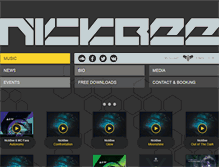 Tablet Screenshot of nickbeemusic.com